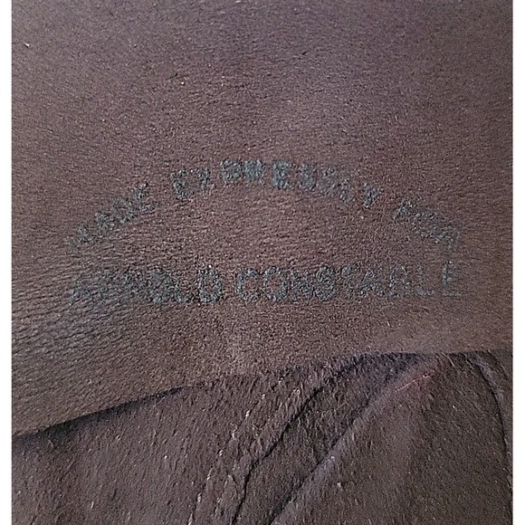 Miss Aris Gloves Vintage Suede Bracelet Length Five Finger Chocolate Brown - Picture 8 of 10